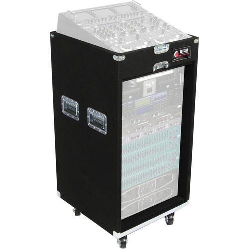 Odyssey Innovative Designs CXP1118W Carpeted Console Rack Case {Black}